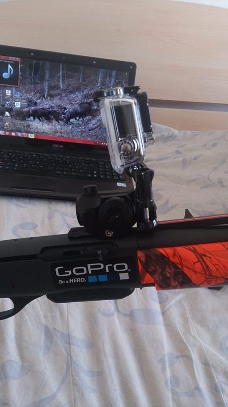 Fixation GoPro sur optique